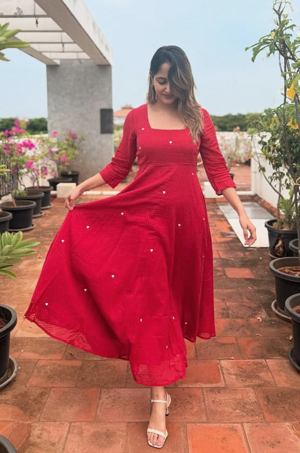 Nayeli Heart Embroidery Dress